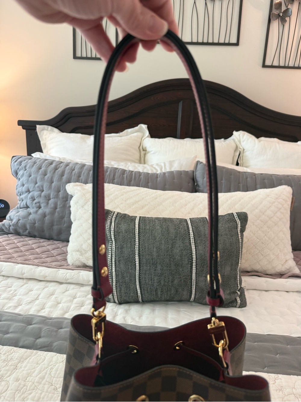 EUC Louis Vuitton Neo Noe Damier Ebene Cherry - Picture 7 of 14
